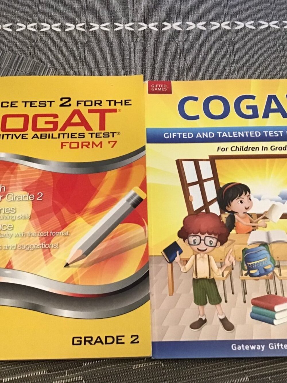Lot of 2 (Never Used) Books for Prep Testing on the COGAT Test--Gifted Education